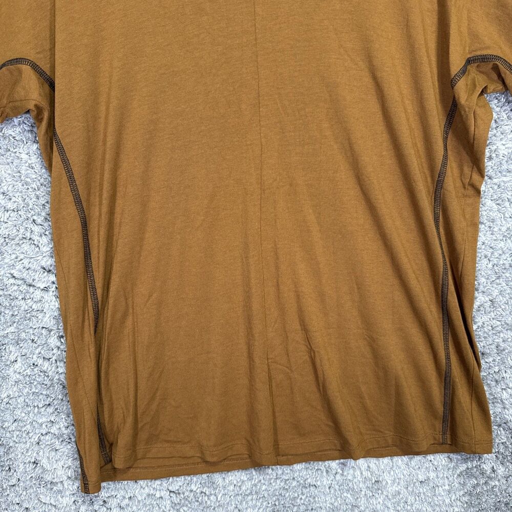 Universal Standard Knit Top Mustard Medium Dolman Sleeve Casual 1/2 Sleeve - Picture 4 of 13